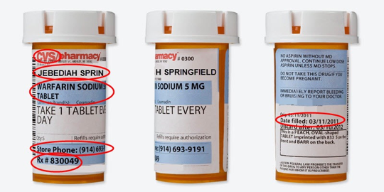 Prescription Label